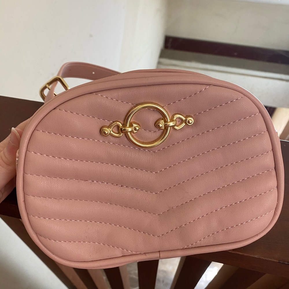TopShop baby pink belt bag